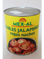 Jalapenos krájené červené